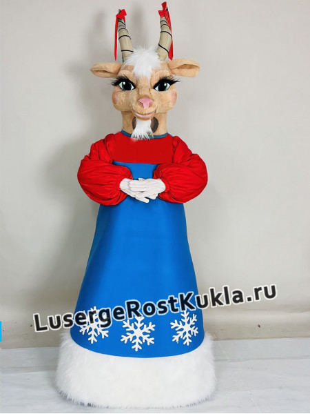 Ростовая кукла "Коза Зита новогодняя"